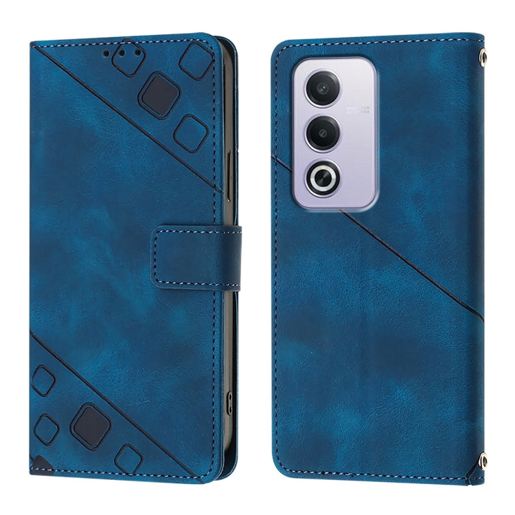 For OPPO A3 Pro 5G Global Skin-feel Embossed Leather Phone Case