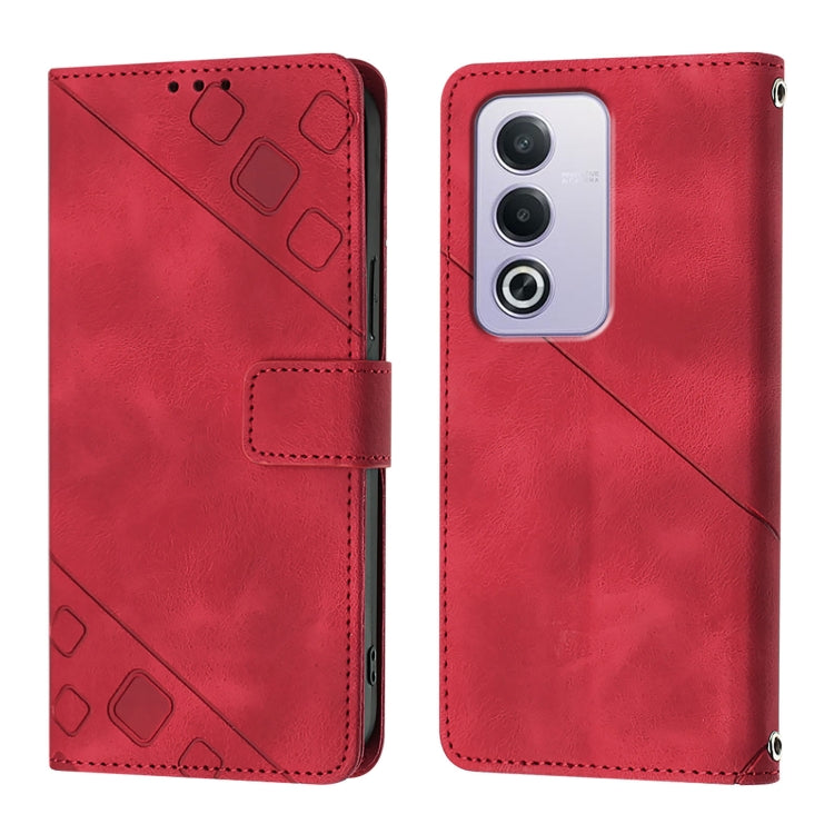 For OPPO A3 Pro 5G Global Skin-feel Embossed Leather Phone Case