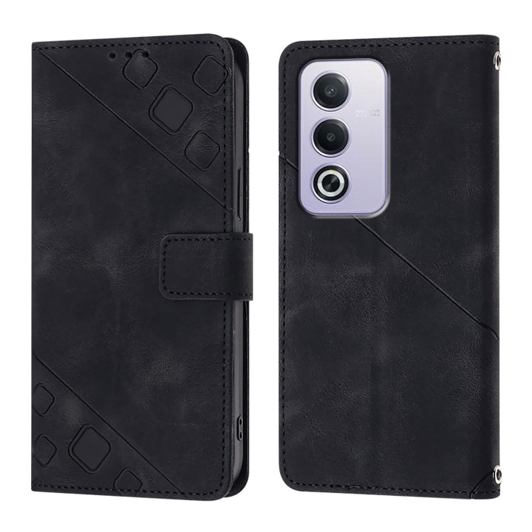 For OPPO A3 Pro 5G Global Skin-feel Embossed Leather Phone Case