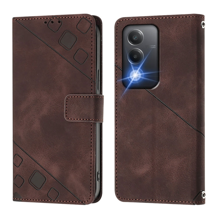 For OPPO A80 5G EU Version Skin-feel Embossed Leather Phone Case