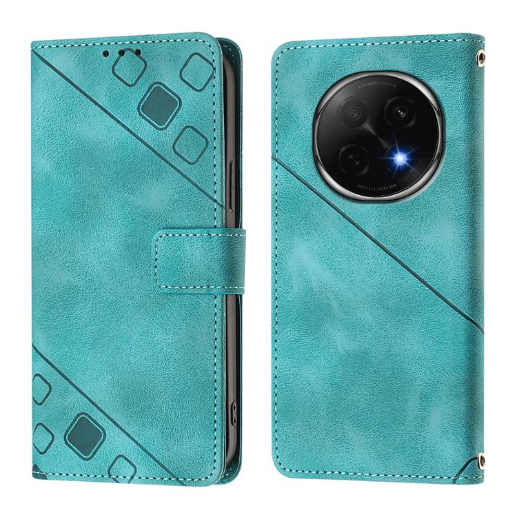 For OPPO A5 Pro China Skin-feel Embossed Leather Phone Case