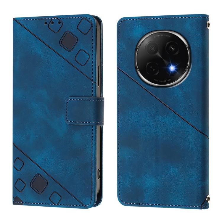 For OPPO A5 Pro China Skin-feel Embossed Leather Phone Case