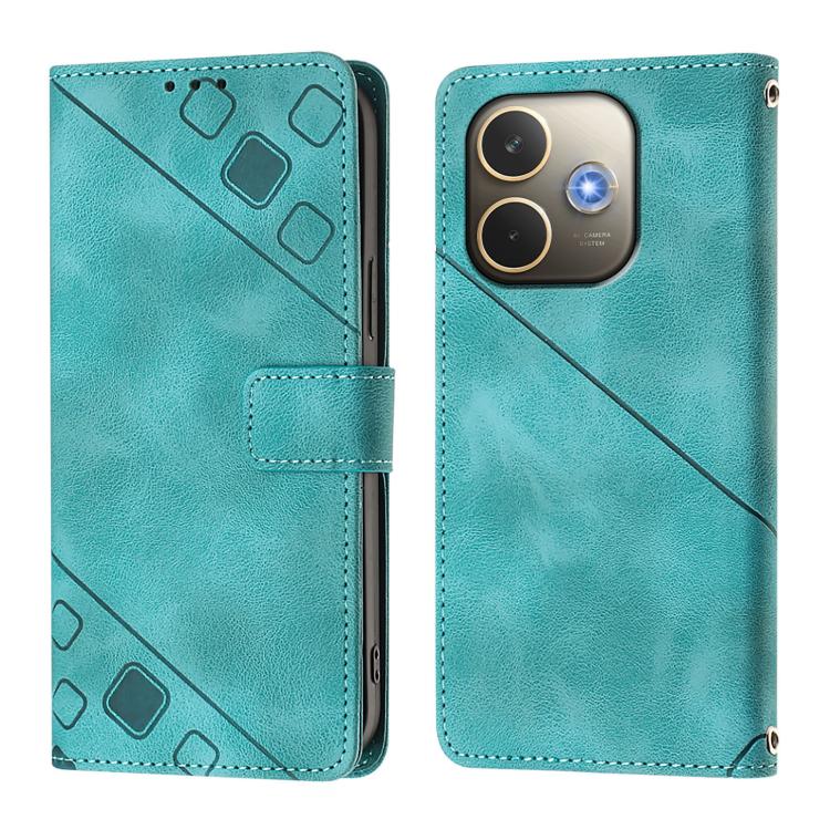 For OPPO A5 Pro 5G Global Skin-feel Embossed Leather Phone Case