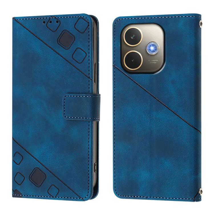 For OPPO A5 Pro 5G Global Skin-feel Embossed Leather Phone Case