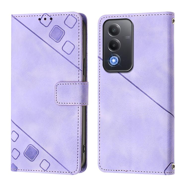 For OPPO A5 5G Global / A3 Pro 5G Global Skin-feel Embossed Leather Phone Case