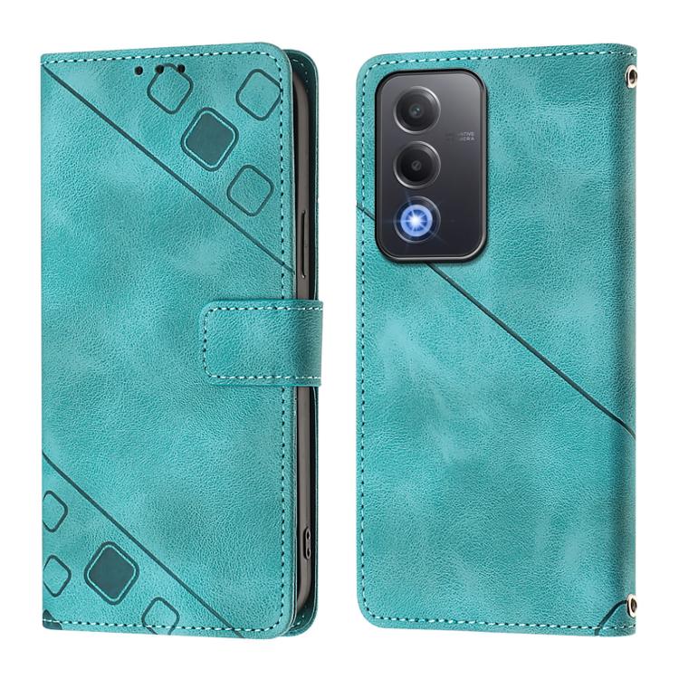 For OPPO A5 5G Global / A3 Pro 5G Global Skin-feel Embossed Leather Phone Case