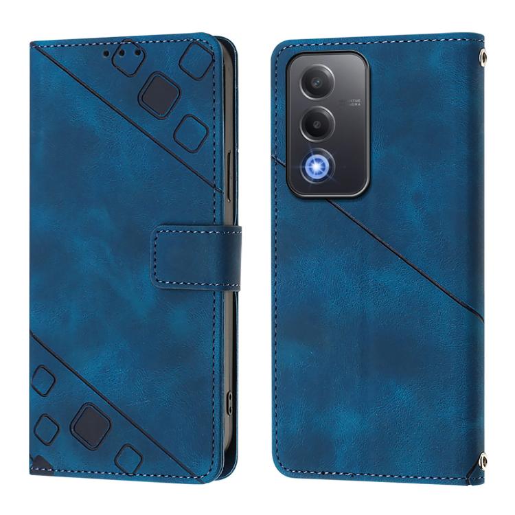For OPPO A5 5G Global / A3 Pro 5G Global Skin-feel Embossed Leather Phone Case