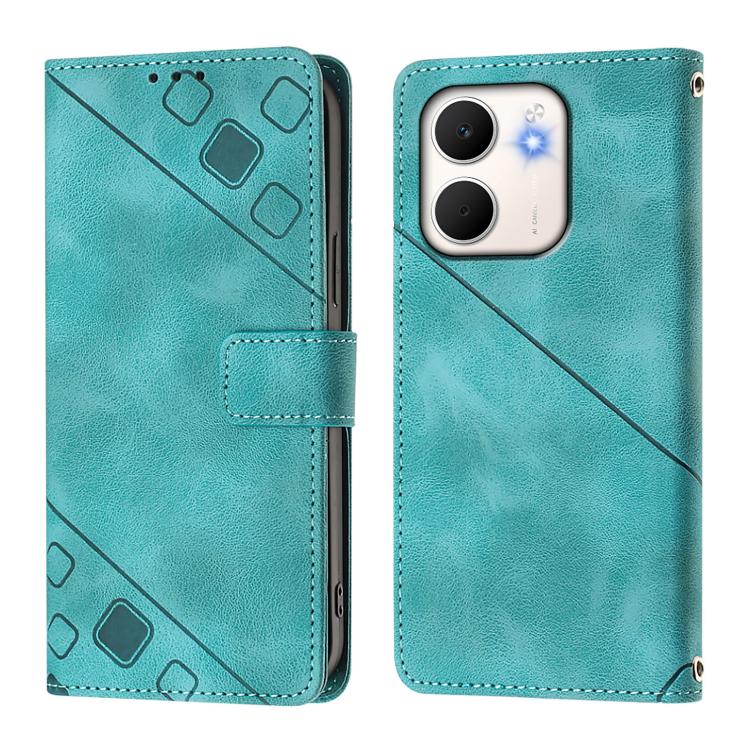 For OPPO A5x 4G Global / 5G Global Skin-feel Embossed Leather Phone Case
