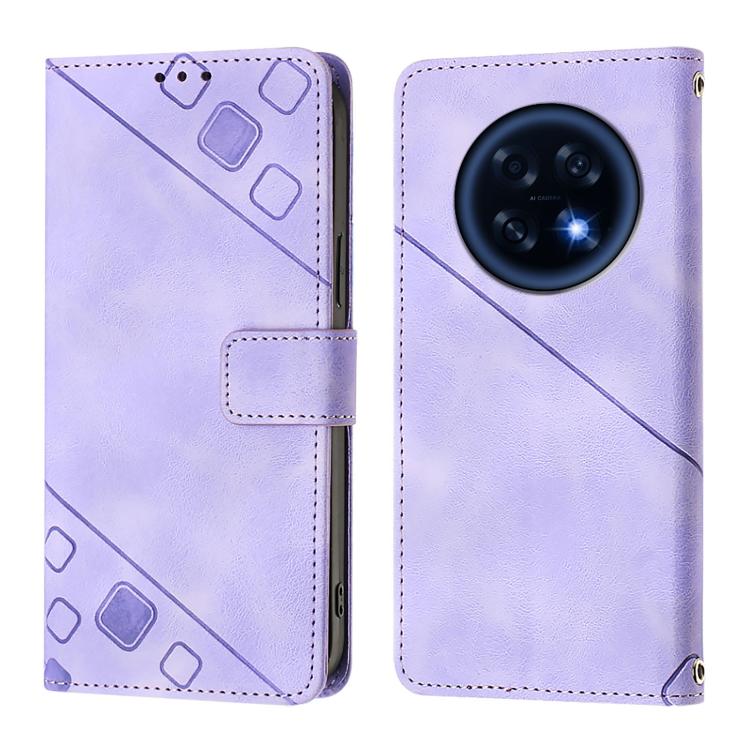 For OPPO A6 GT 5G Skin-feel Embossed Leather Phone Case