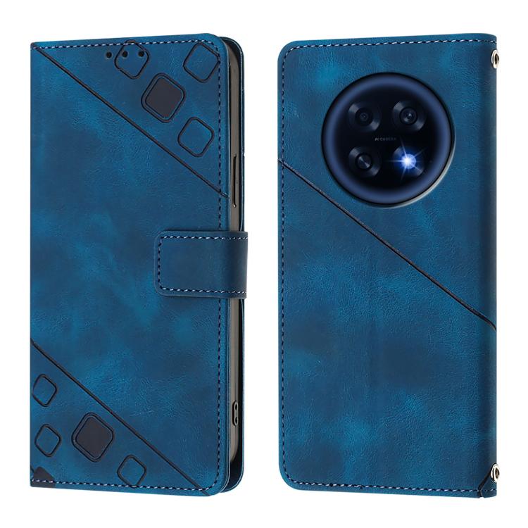 For OPPO A6 GT 5G Skin-feel Embossed Leather Phone Case