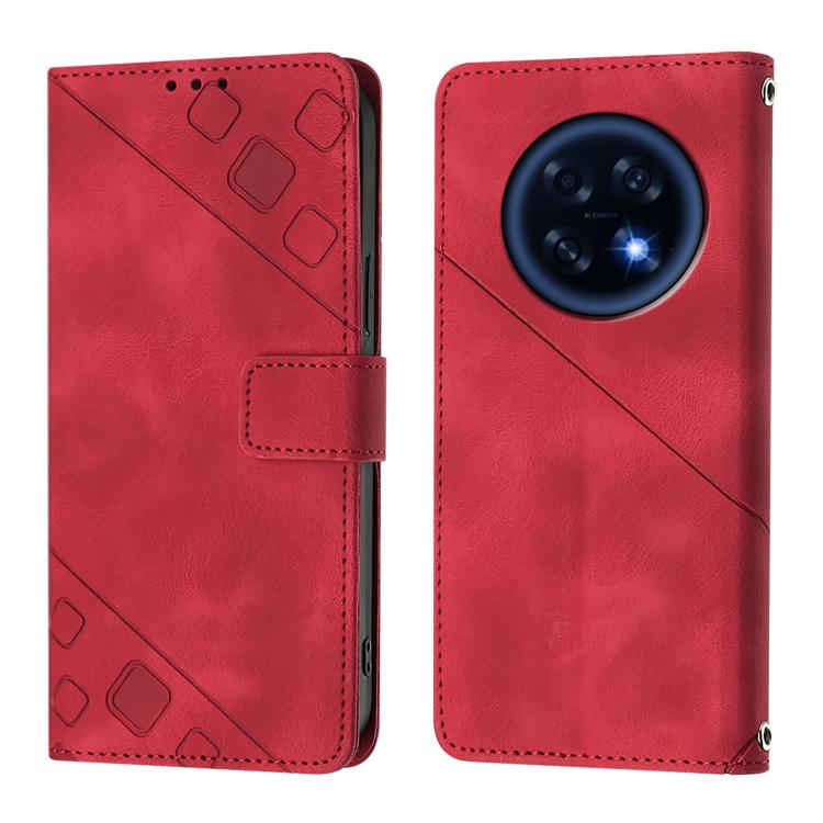 For OPPO A6 GT 5G Skin-feel Embossed Leather Phone Case
