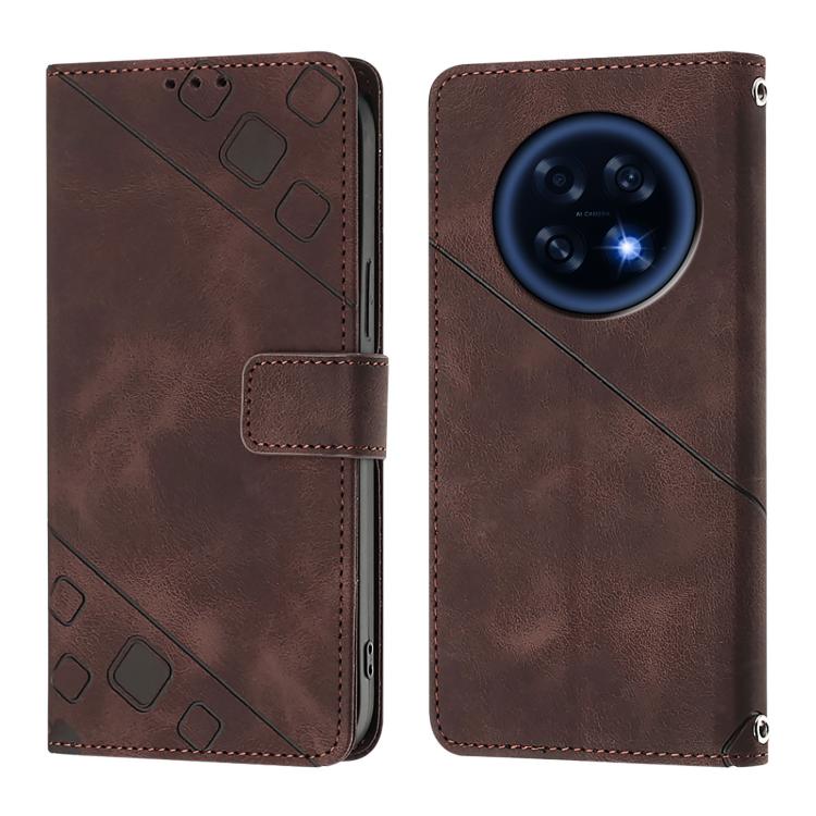 For OPPO A6 GT 5G Skin-feel Embossed Leather Phone Case