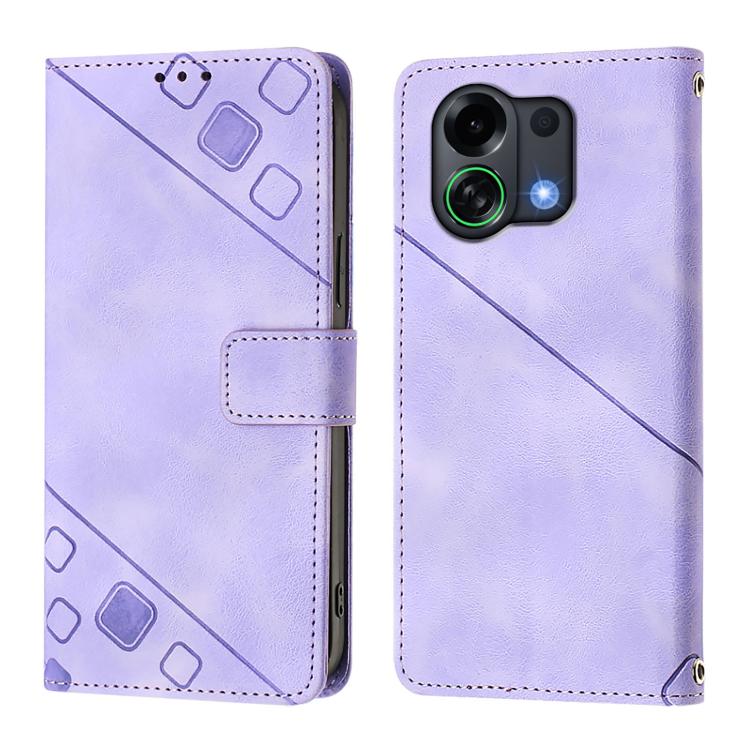 For OPPO K13 Turbo 5G Skin-feel Embossed Leather Phone Case