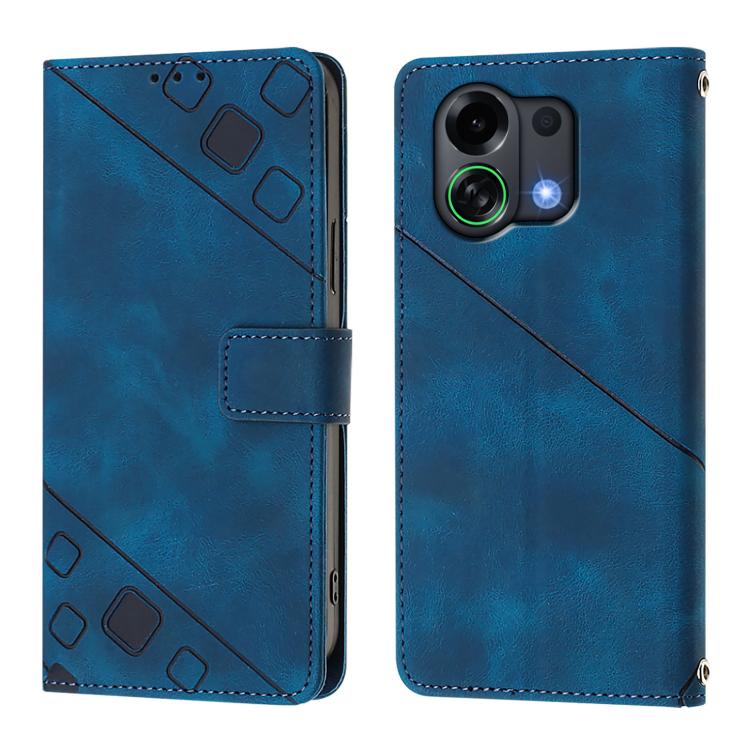 For OPPO K13 Turbo 5G Skin-feel Embossed Leather Phone Case