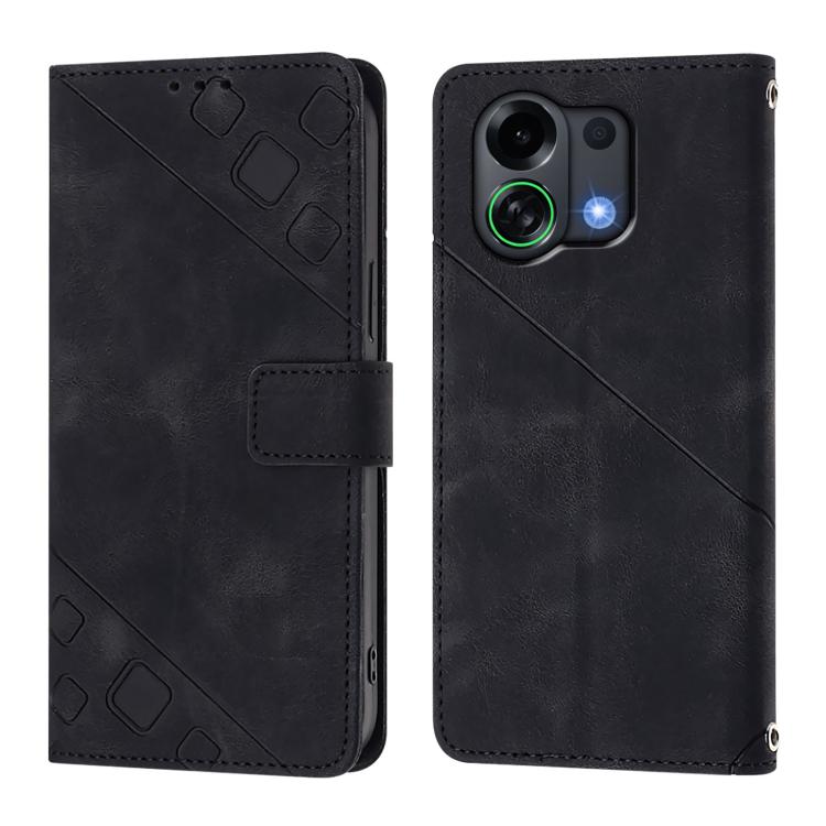 For OPPO K13 Turbo 5G Skin-feel Embossed Leather Phone Case
