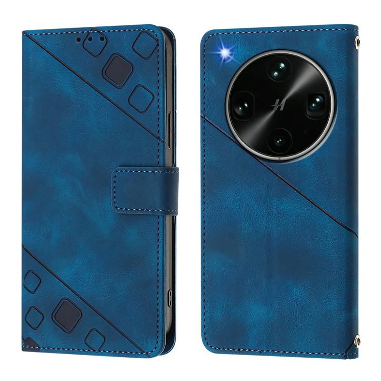 For OPPO Find X9 Ultra Skin-feel Embossed Leather Phone Case