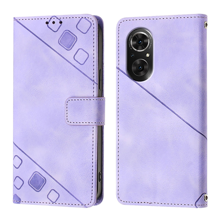For Huawei Nova 9 SE Skin Feel Embossed Leather Phone Case