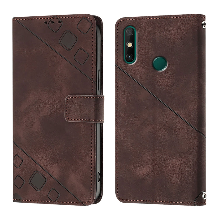 For Huawei Enjoy 20 SE / P smart 2021 / Y7a Skin Feel Embossed Leather Phone Case