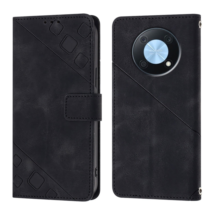 For Huawei Enjoy 50 Pro / Nova Y90 Skin Feel Embossed Leather Phone Case