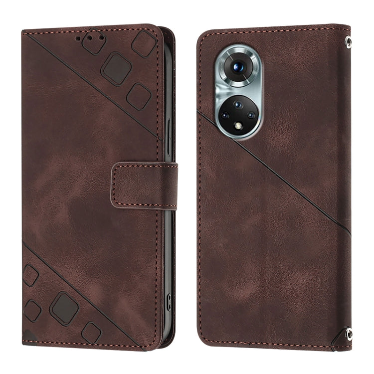 For Huawei Nova 9 Pro Skin Feel Embossed Leather Phone Case