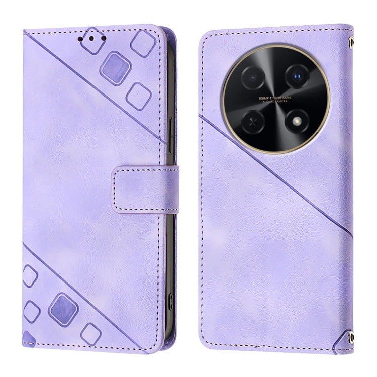 For Huawei Nova 12i Global Skin Feel Embossed Leather Phone Case