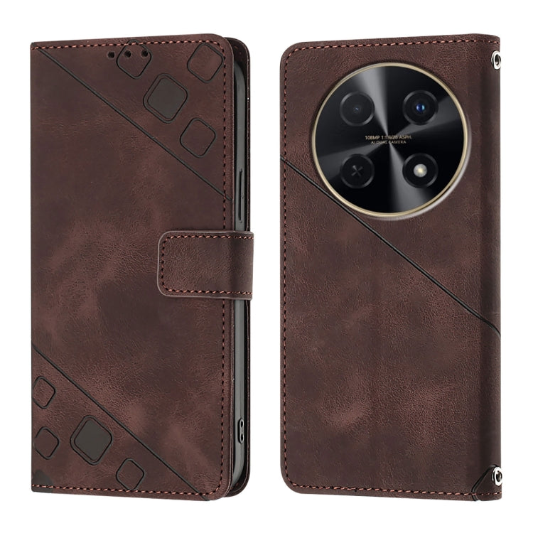 For Huawei Nova 12i Global Skin Feel Embossed Leather Phone Case