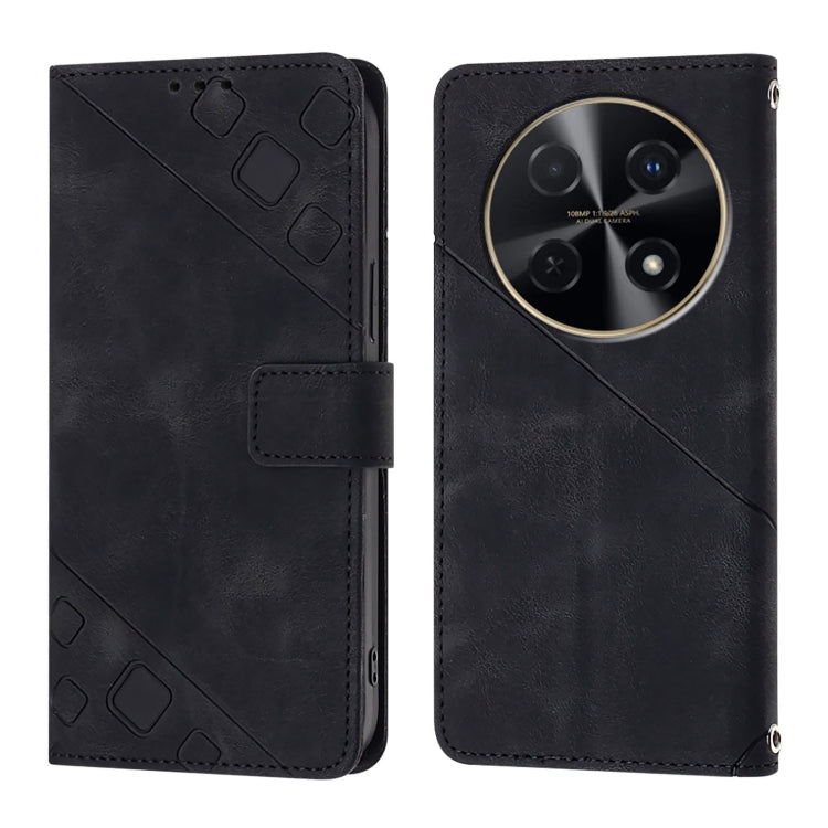 For Huawei Nova 12i Global Skin Feel Embossed Leather Phone Case