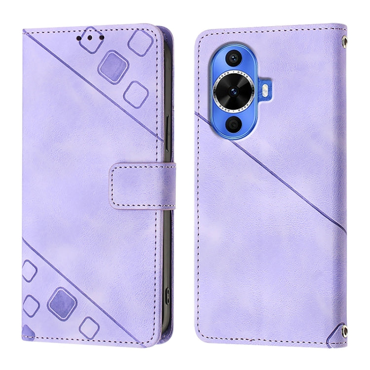 For Huawei Nova 12s Global Skin Feel Embossed Leather Phone Case