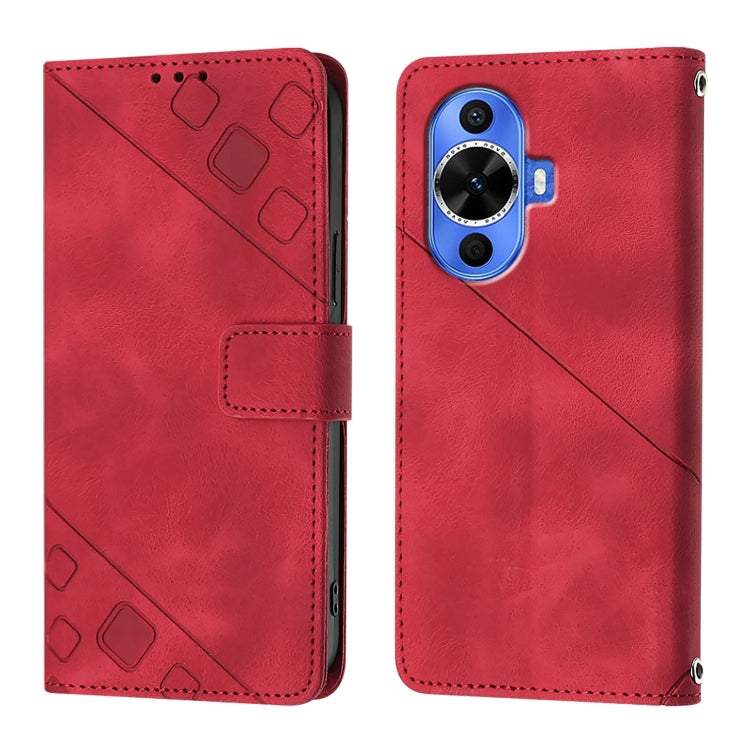 For Huawei Nova 12s Global Skin Feel Embossed Leather Phone Case