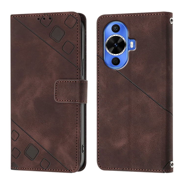 For Huawei Nova 12s Global Skin Feel Embossed Leather Phone Case