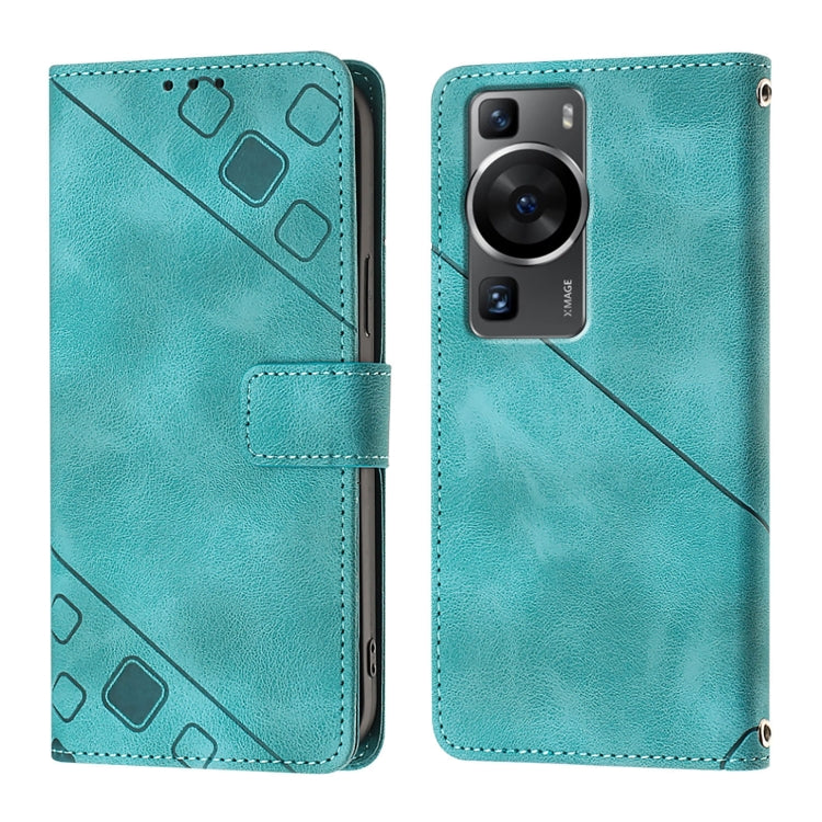 For Huawei P60 / P60 Pro Skin Feel Embossed Leather Phone Case
