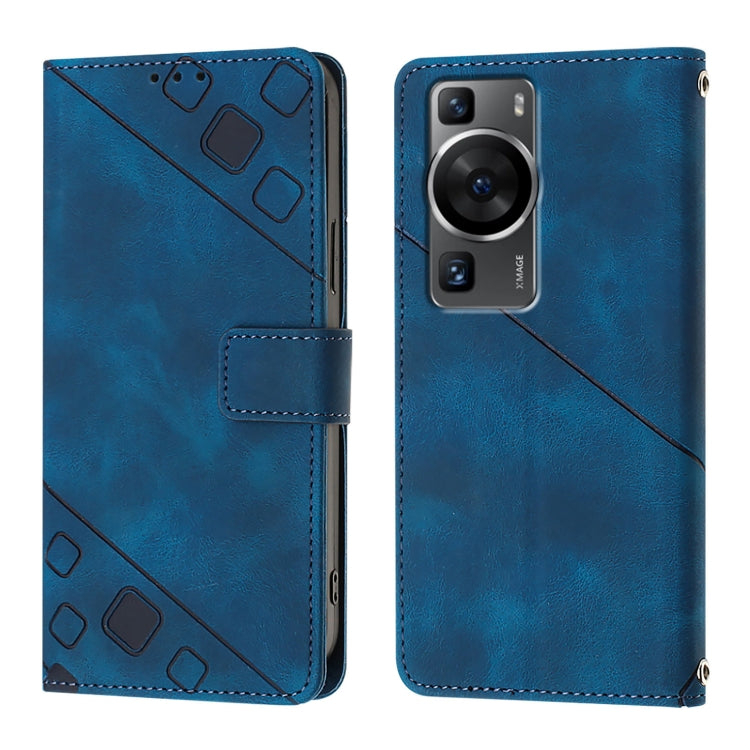 For Huawei P60 / P60 Pro Skin Feel Embossed Leather Phone Case