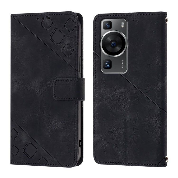 For Huawei P60 / P60 Pro Skin Feel Embossed Leather Phone Case