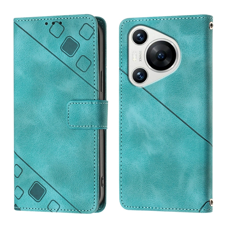 For Huawei Pura 70 Skin Feel Embossed Leather Phone Case
