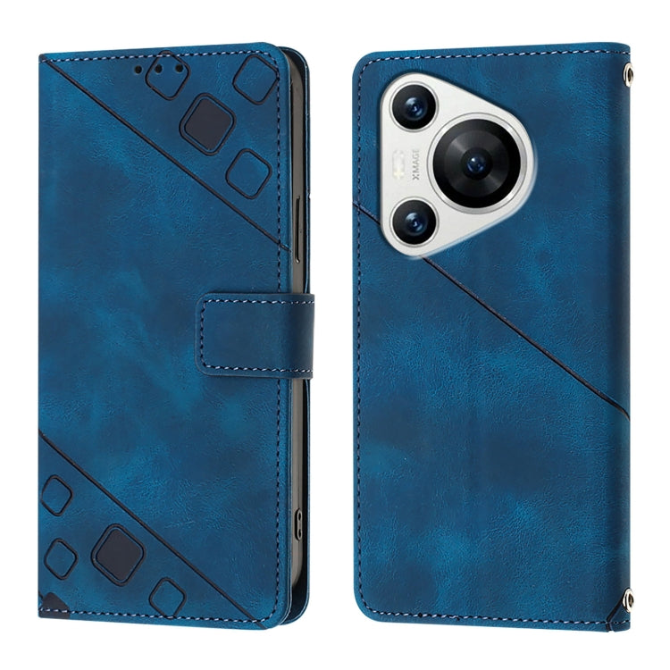 For Huawei Pura 70 Skin Feel Embossed Leather Phone Case