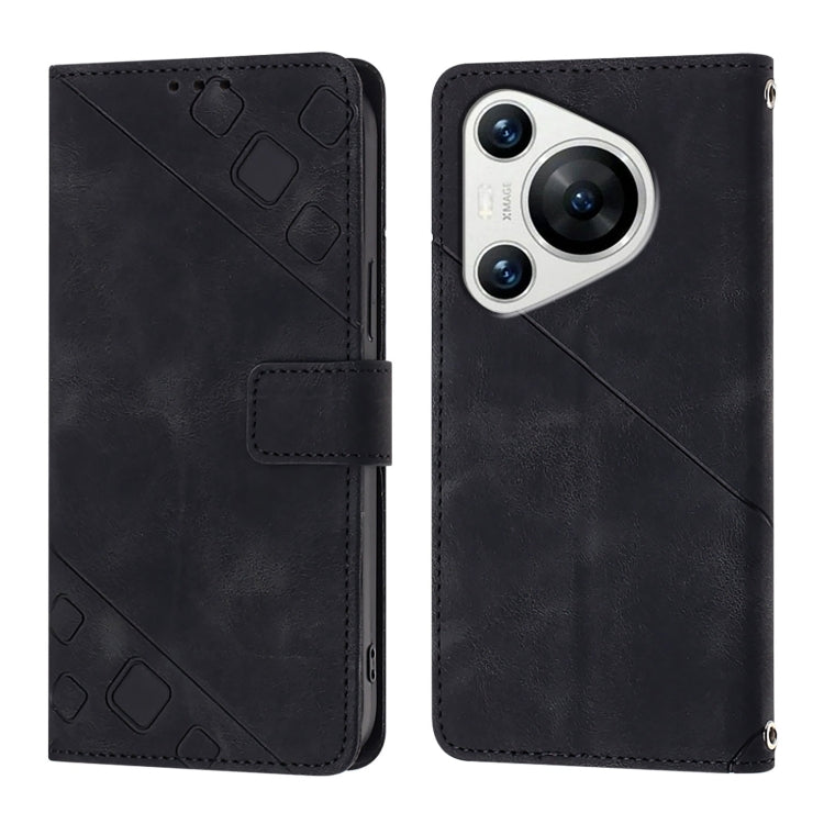 For Huawei Pura 70 Skin Feel Embossed Leather Phone Case