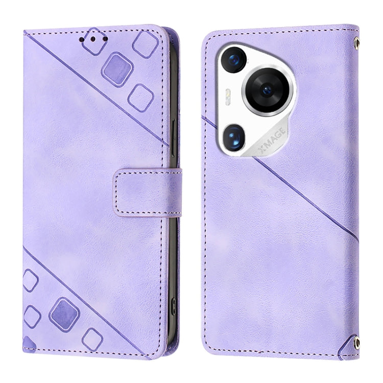 For Huawei Pura 70 Pro Skin Feel Embossed Leather Phone Case