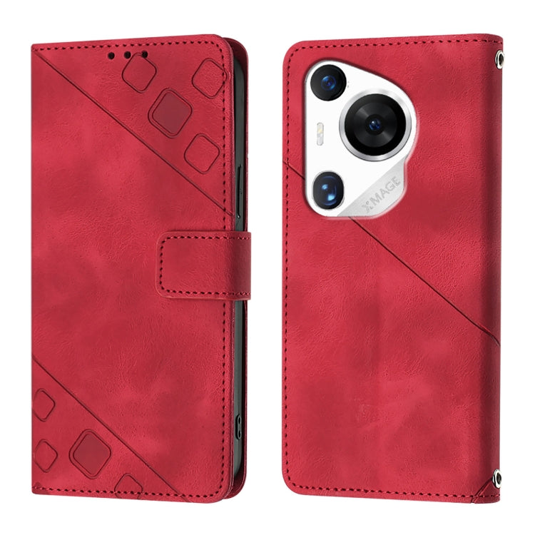 For Huawei Pura 70 Pro Skin Feel Embossed Leather Phone Case