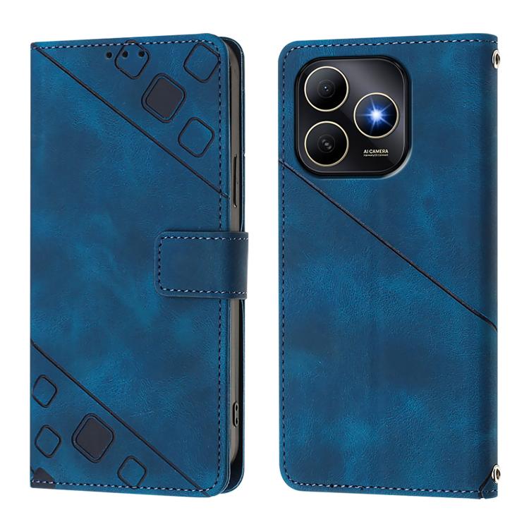 For Huawei Enjoy 80s 4G Skin Feel Embossed Leather Phone Case