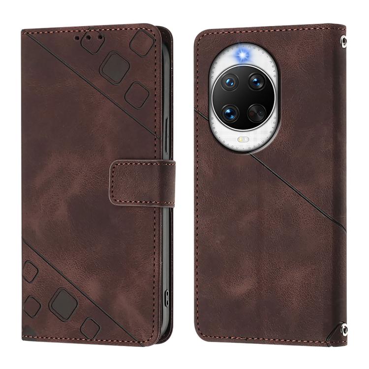 For Huawei nova 14 Pro 5G Skin Feel Embossed Leather Phone Case