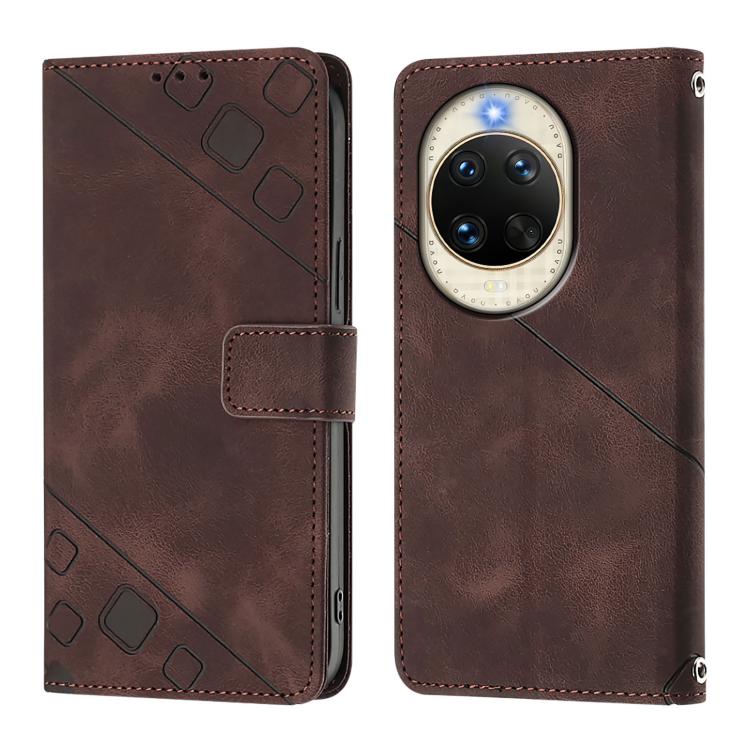 For Huawei nova 14 5G Skin Feel Embossed Leather Phone Case