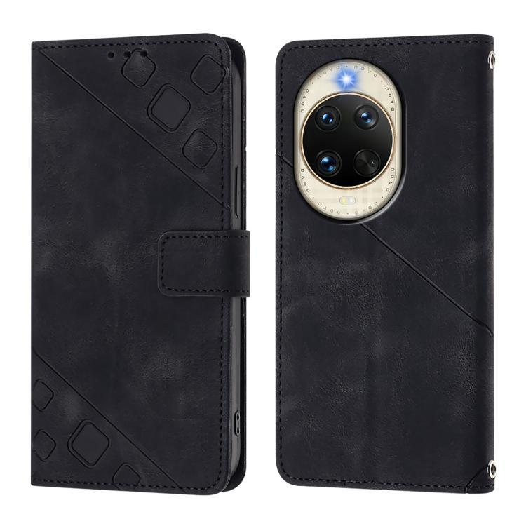 For Huawei nova 14 5G Skin Feel Embossed Leather Phone Case