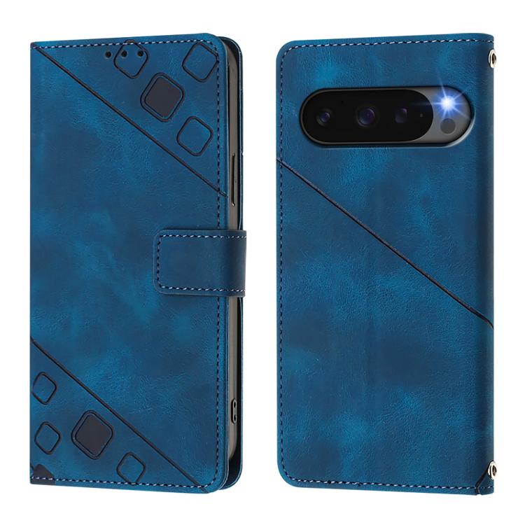 For Google Pixel 10 5G Global Skin-feel Embossed Leather Phone Case