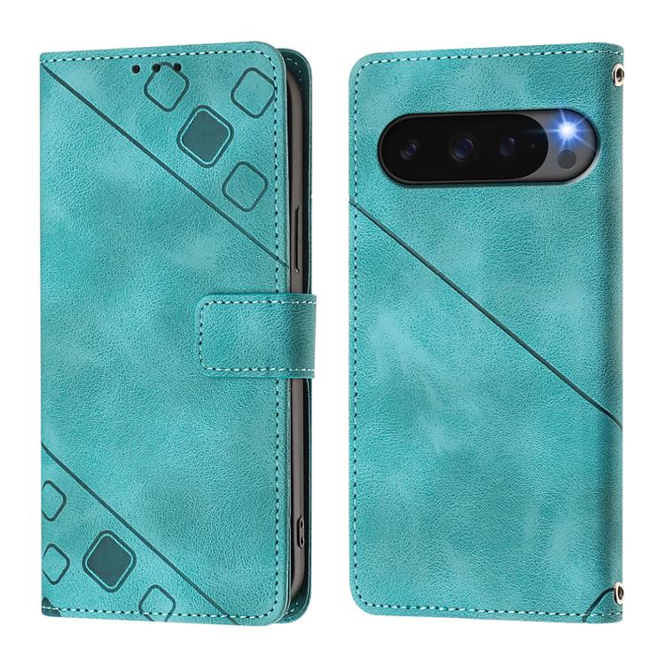 For Google Pixel 10 Pro XL 5G Global Skin-feel Embossed Leather Phone Case
