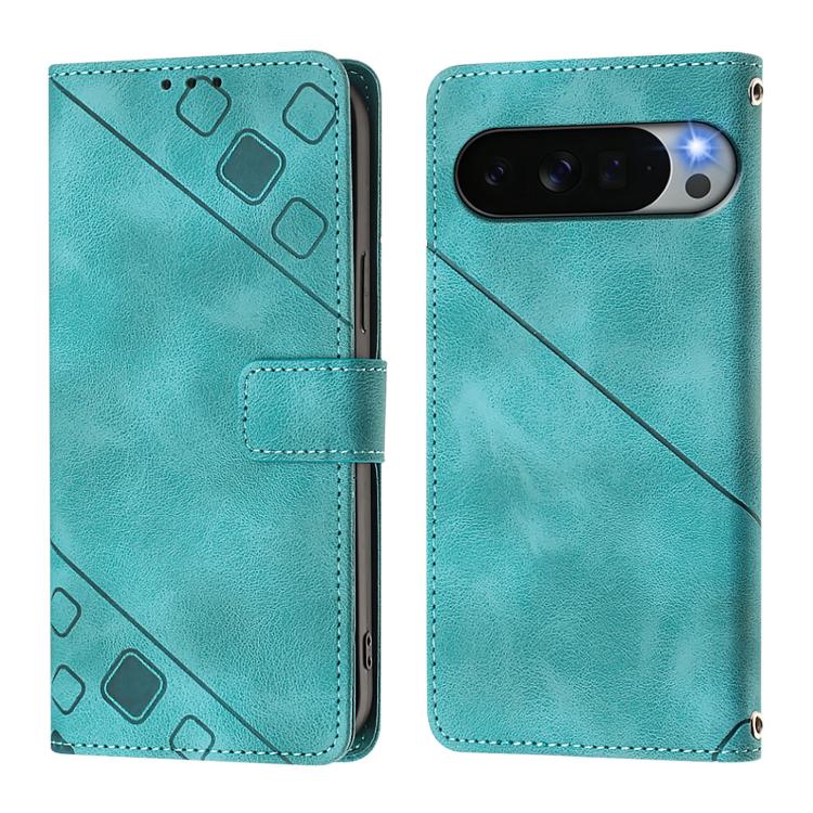 For Google Pixel 11 Pro XL Skin-feel Embossed Leather Phone Case