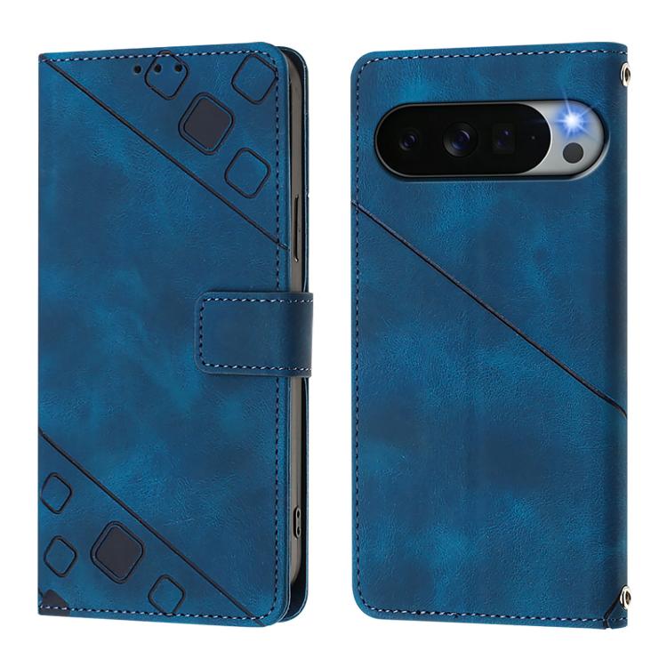 For Google Pixel 11 Pro XL Skin-feel Embossed Leather Phone Case