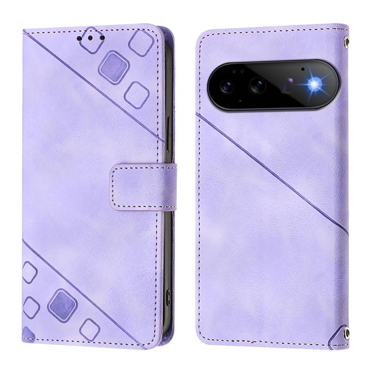 For Google Pixel 11 Pro / 11 Skin-feel Embossed Leather Phone Case