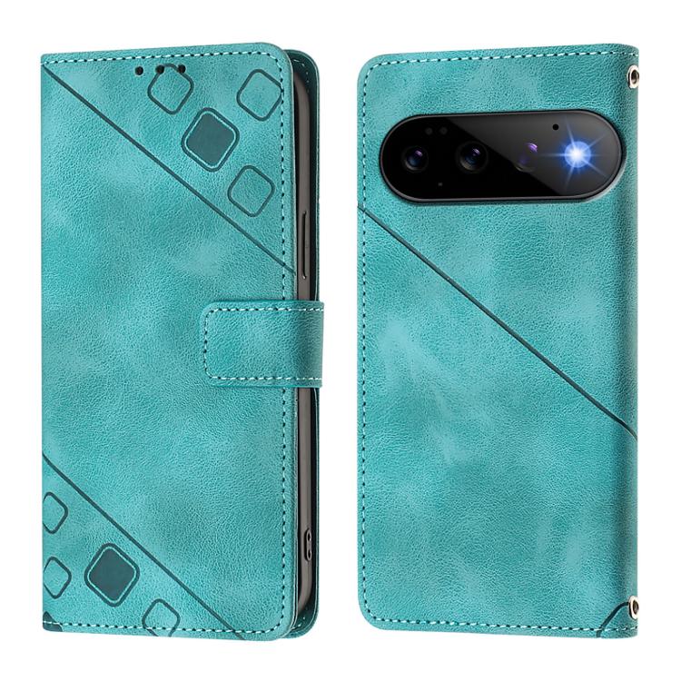 For Google Pixel 11 Pro / 11 Skin-feel Embossed Leather Phone Case