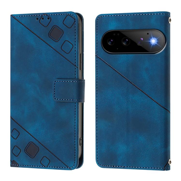 For Google Pixel 11 Pro / 11 Skin-feel Embossed Leather Phone Case