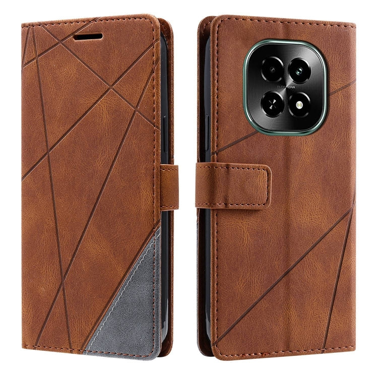 For Realme V60 5G Skin Feel Splicing Leather Phone Case